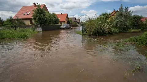 Podtopione są m.in. Dobrzykowice na Dolnym Śląsku