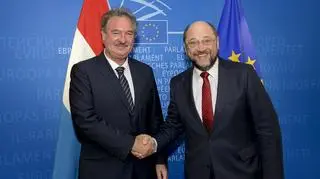 Szijjarto odniósł się do słów Asselborna (z lewej) oraz Schulza