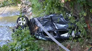 Kobieta straciła panowanie nad samochodem 