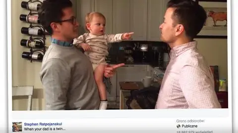 Dziecko nie wie, który bliźniak jest jego tatą