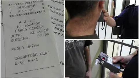 Kierowca był tak pijany, że na alkomacie skończyła się skala