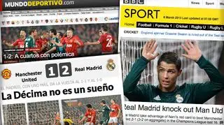 Media o hicie na Old Trafford