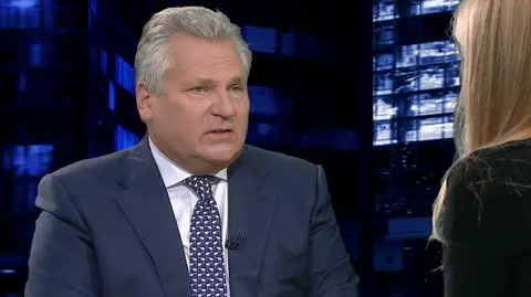 Aleksander Kwaśniewski był gościem "Kropki nad i" w TVN24