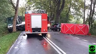 Tragiczny wypadek pod Łebą, zginęły dwie osoby