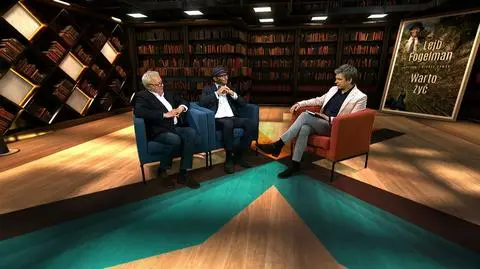 Lejb Fogelman i Michał Komar w "Xięgarni"