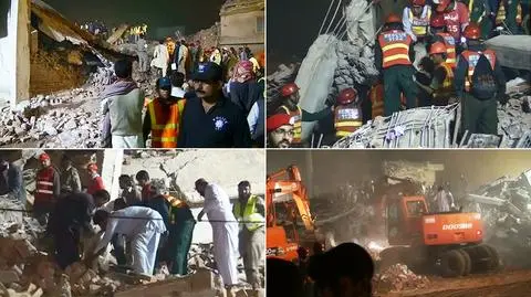 Pakistan. Katastrofa budowlana w Lahaur