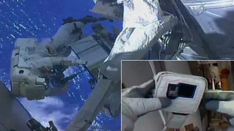 Astronauta NASA zapomniał kartę pamięci do kamery