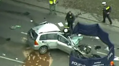 Uderzył w filar, zginął na miejscu