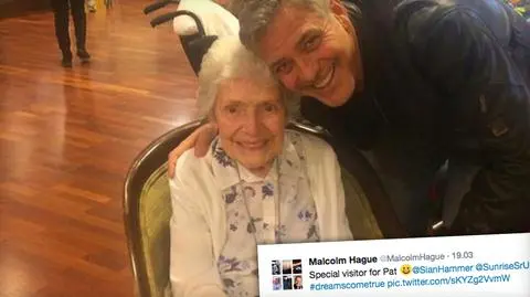 George Clooney odwiedził 87-letnią fankę