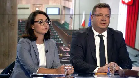 Kamila Gasiuk-Pihowicz i Michał Wójcik w "Faktach po Faktach"