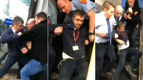 Posłowie opozycji zostali siłą wyprowadzeni przez prywatnych ochroniarzy z siedziby publicznego nadawcy MTVA