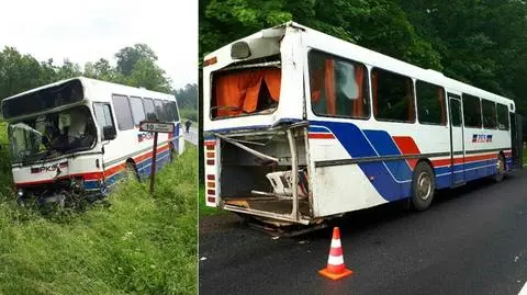 Dwa autobusy zderzyły się pod Piłą
