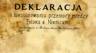 Okładka deklaracji o niestosowaniu przemocy między Polską a Niemcami z 26 stycznia 1934 roku