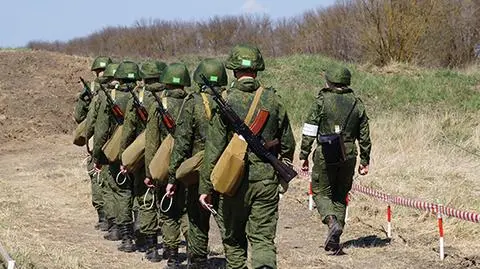 Nagranie: ćwiczenia awangardy rosyjskiej armii - wojsk powietrznodesantowych  