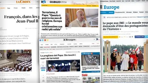 Franciszek w Polsce. Zagraniczna prasa komentuje