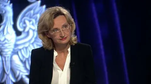 Judge Małgorzata Kluziak in "Fakty po Faktach" TVN24