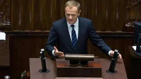 Donald Tusk wystąpi w środę w Sejmie 