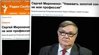 Siergiej Mironienko został publicznie skrytykowany przez ministra kultury 