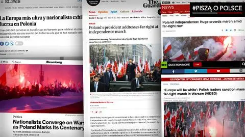 Zagraniczne media o marszu w Warszawie. "Fakty" TVN z 11 listopada