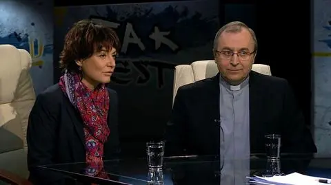 Kazimiera Szczuka i ks. Zenon Hanas w Tak Jest