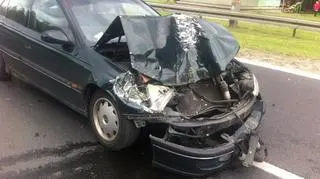 Podoficer wjechał w tył autobusu