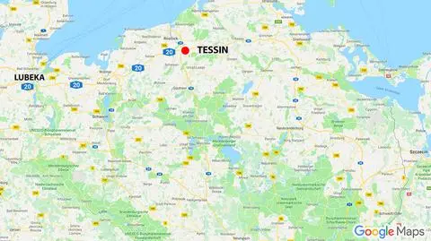 Do wypadku doszło nieopodal Tessin w północnych Niemczech