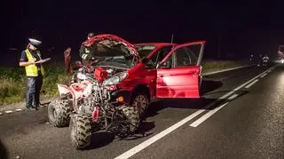 Chojnice: Quad zderzył się z osobówką