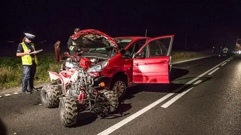 Chojnice: Quad zderzył się z osobówką