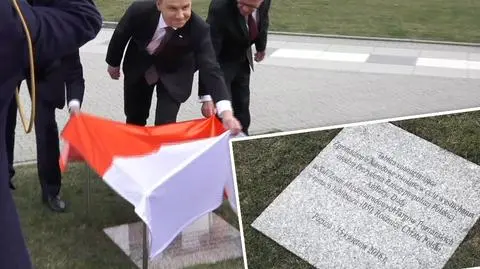 Prezydent Andrzej Duda odsłonił tablicę na MTP