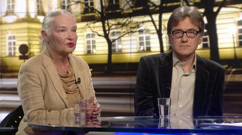 Jadwiga Staniszkis i Cezary Michalski w "Faktach po Faktach" 
