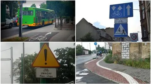 Na poznańskich drogach rowerowych znajdziemy mnóstwo absurdów