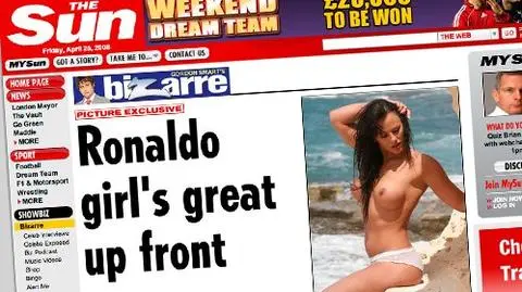Dziewczyna Ronaldo pokazuje wdzięki