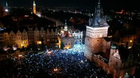 Gdańsk. "Światełko dla Pawła" w hołdzie zamordowanemu prezydentowi