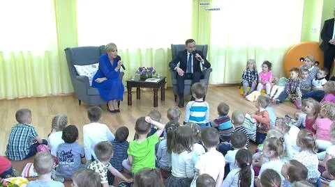 Para prezydencka czytała wiersze w przedszkolu