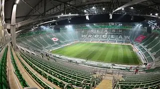Stadion we Wrocławiu przed meczem