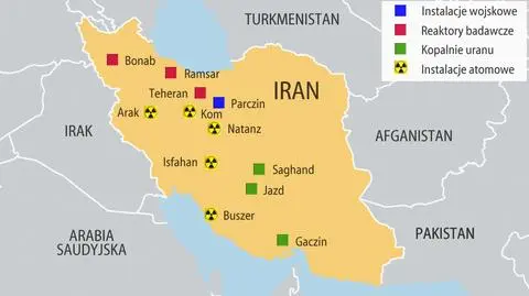 Żółte ciasto, wirówki i rosyjskie reaktory. 
Gdzie są instalacje atomowe Iranu?