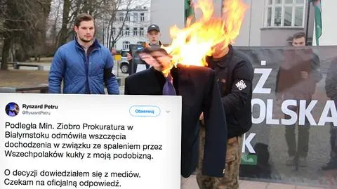 Nie będzie dochodzenia w sprawie spalenia kukły z podobizną Petru