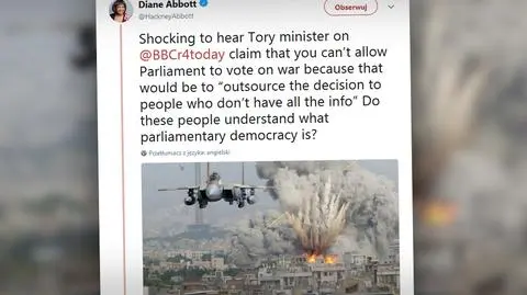 Politycy komentują uderzenie na Syrię