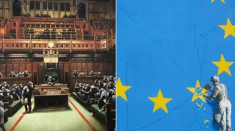 Banksy o brexicie, obraz wrócił na wystawę