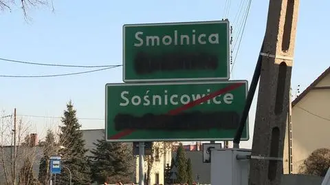Zniszczyli polsko-niemieckie tablice: czarna farba i "Polska Walcząca"