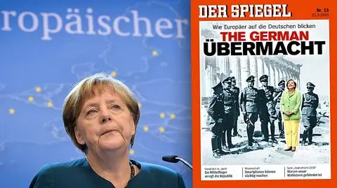 Merkel i naziści na Akropolu. "Czwarta Rzesza" na okładce "Spiegla"