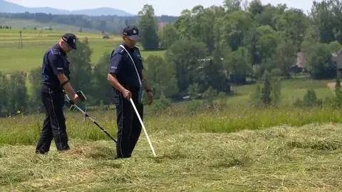 Policjanci szukają granatów