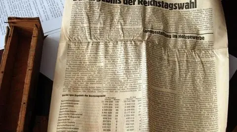 List i gazeta z 1932 roku
odnalezione na Dworze Artusa