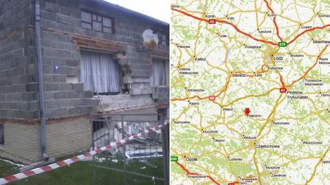 Wybuch gazu pod Pajęcznem, dwie osoby ranne