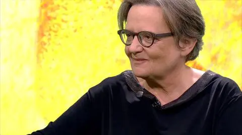 Agnieszka Holland była gościem "Piaskiem po oczach" w TVN24