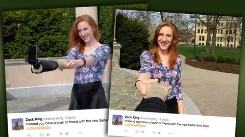 Selfie arm - sztuczne ramię do robienia selfie