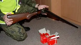 Strażnicy zabezpieczyli broń i amunicję