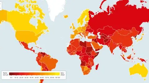 Raport Transparency International: coraz większa korupcja w Chinach i Turcji. A jak radzą sobie Polska i Ukraina
