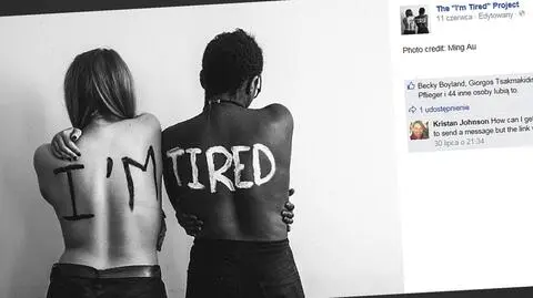 Projekt "I'm Tired": piszą na plecach, by pozbyć się złych emocji