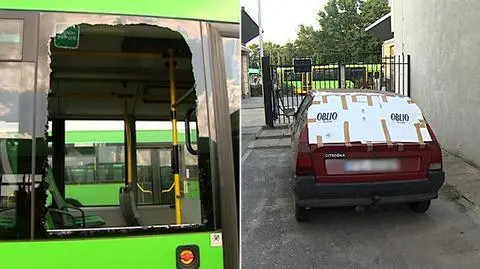 Strzały na Ogrodach. Najpierw autobus, teraz samochód
